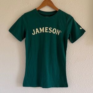 NWOT Jameson Whiskey Women’s Green Graphic Logo Tee Shirt size S
